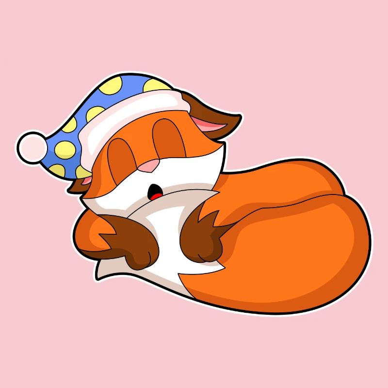 Fox Sleeping Nightcap
