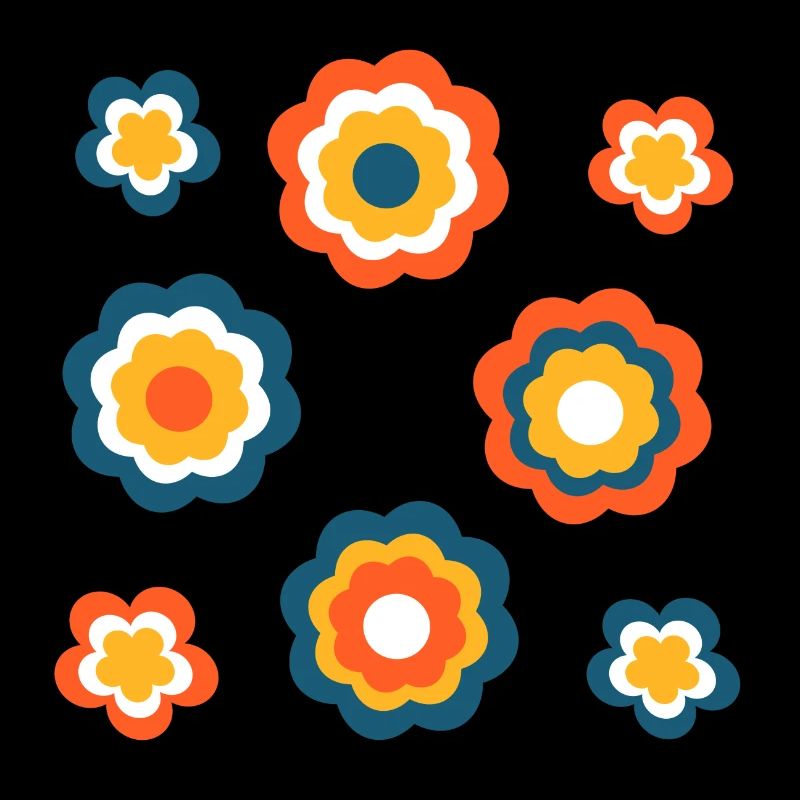 70s Flower Pattern