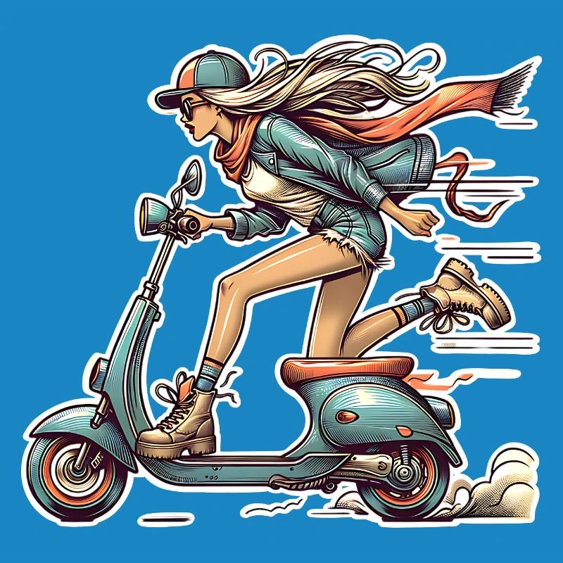 Motorroller Mofa Moped Roller