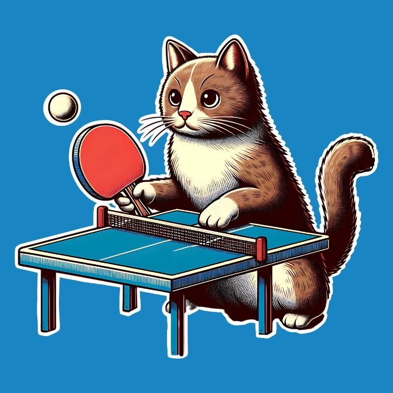Chat de ping-pong