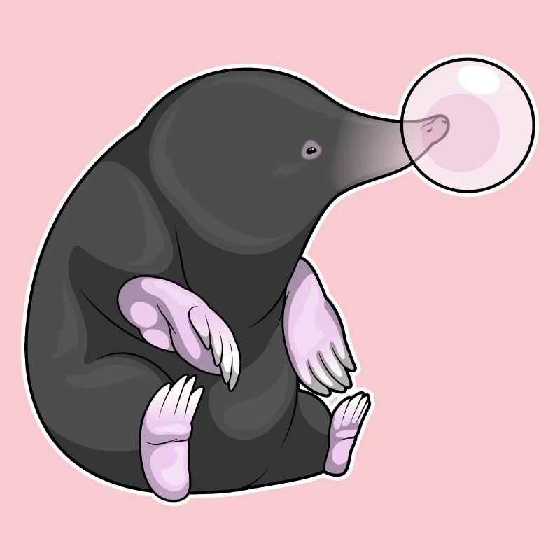 Mole chewing gum