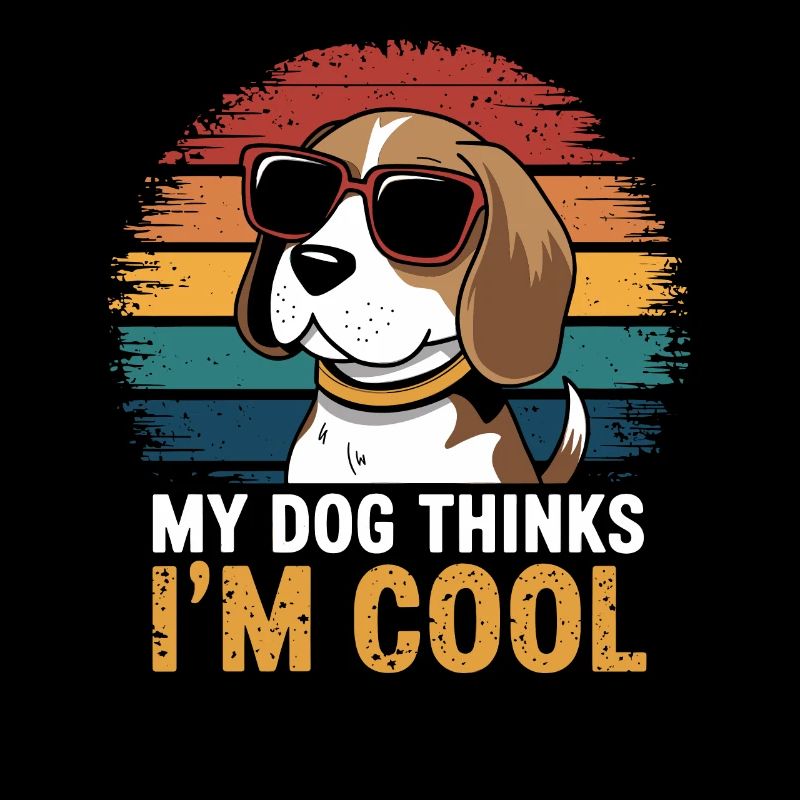 Beagle mon chien pense que je suis cool