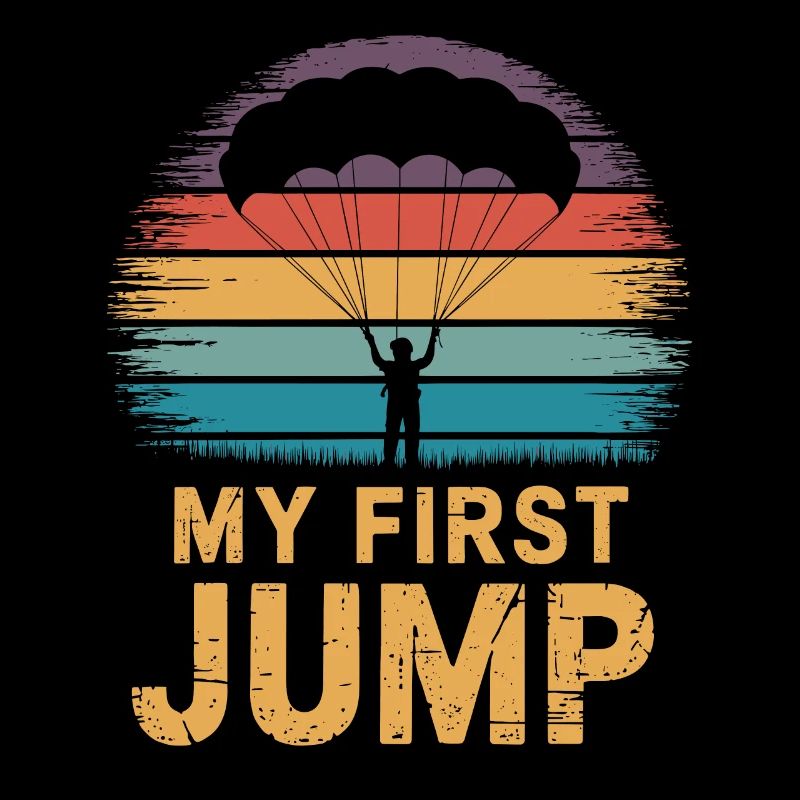 My First Jump Skydiving Retro