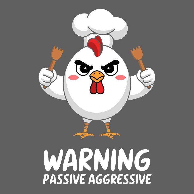 Prudence! Motif de cuisson du poulet passif-agressif