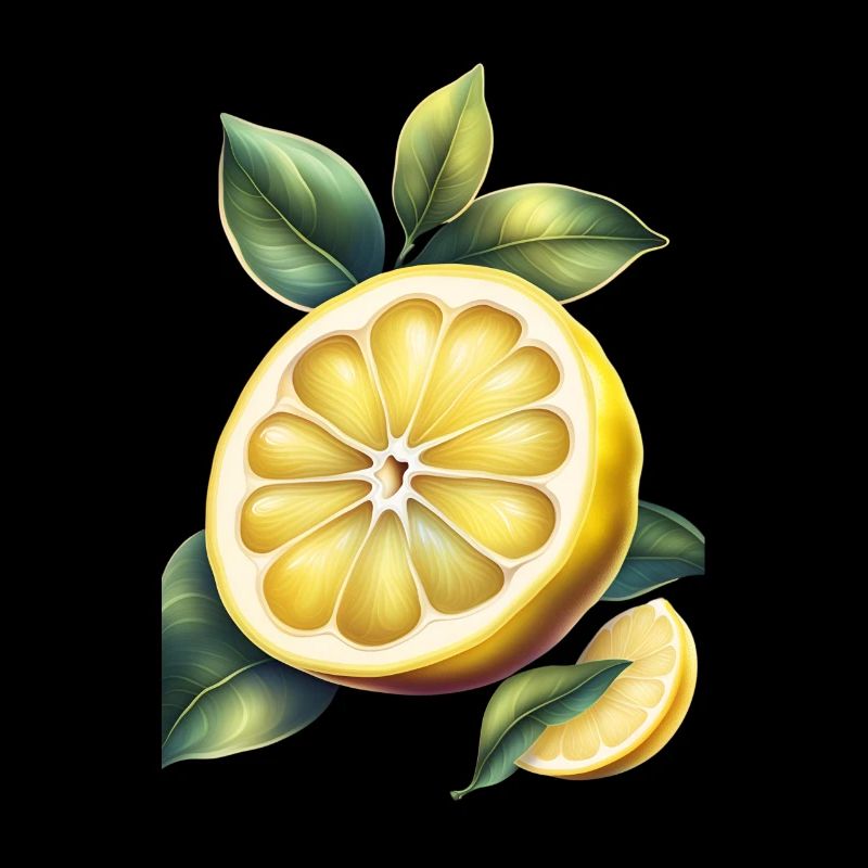 A yellow lemon t shirt design