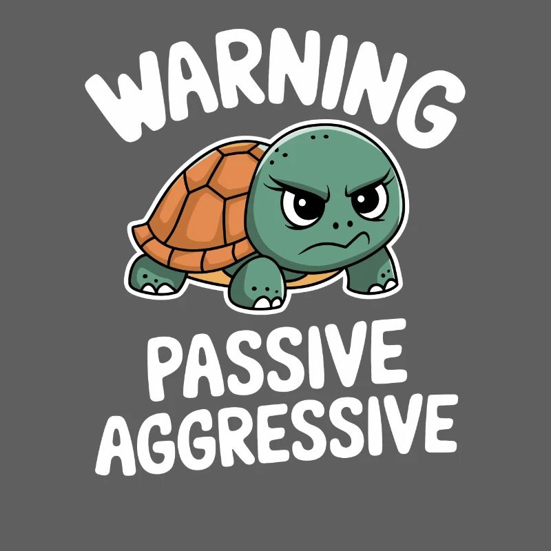 Warning Passive Aggressive Turtle