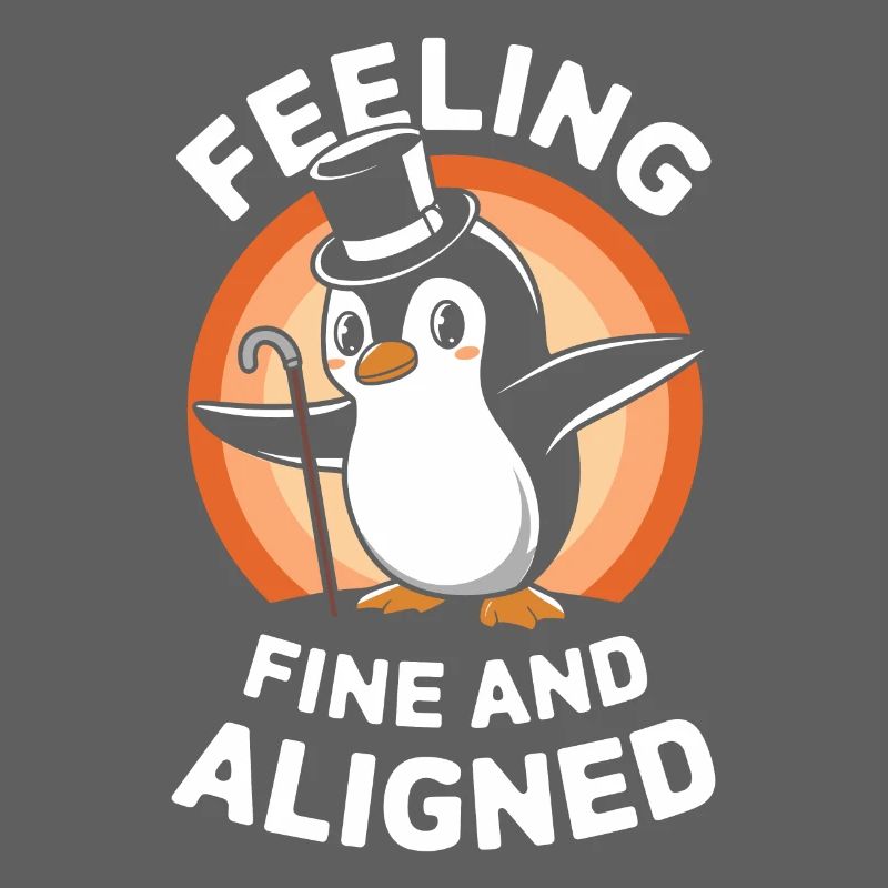 Se sentir bien et aligné Pingouin charmant