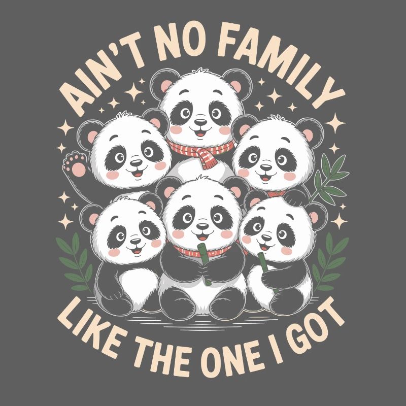 Pas de famille comme celle que j’ai - des pandas mignons