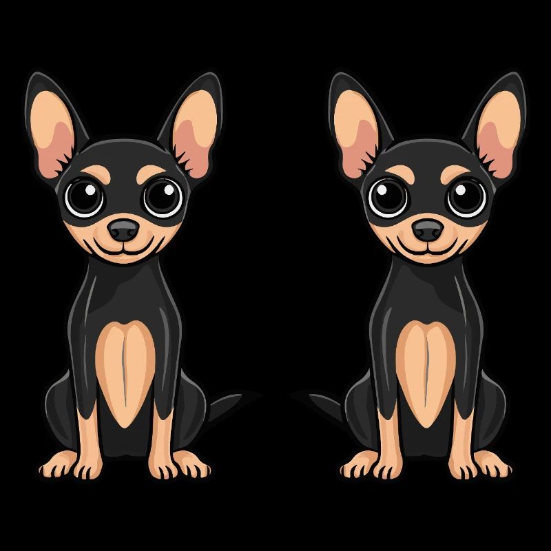 Pinscher Hund Comic