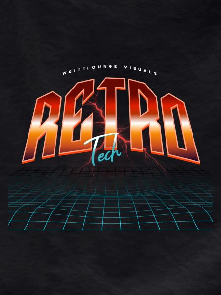 Retro Tech Neon Synthwave