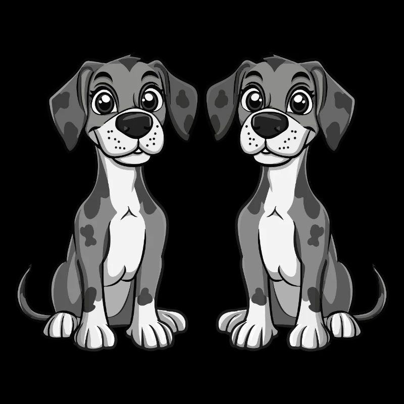 Great Dane Hund Comic