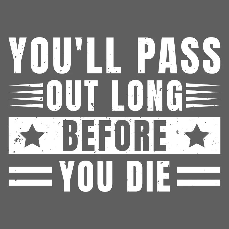 Marathon Vous vous évanouirez longtemps Vous mourrez Cadeau de course