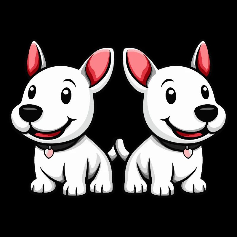 Bull Terrier Dog Comic