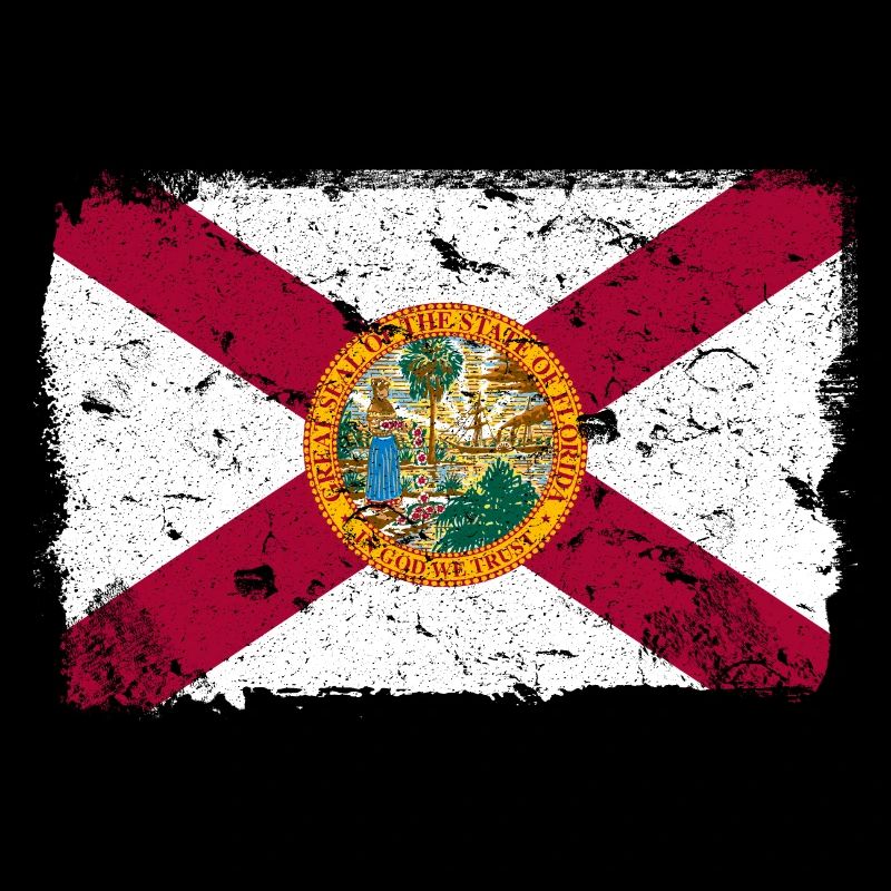 Floride Drapeau Vintage