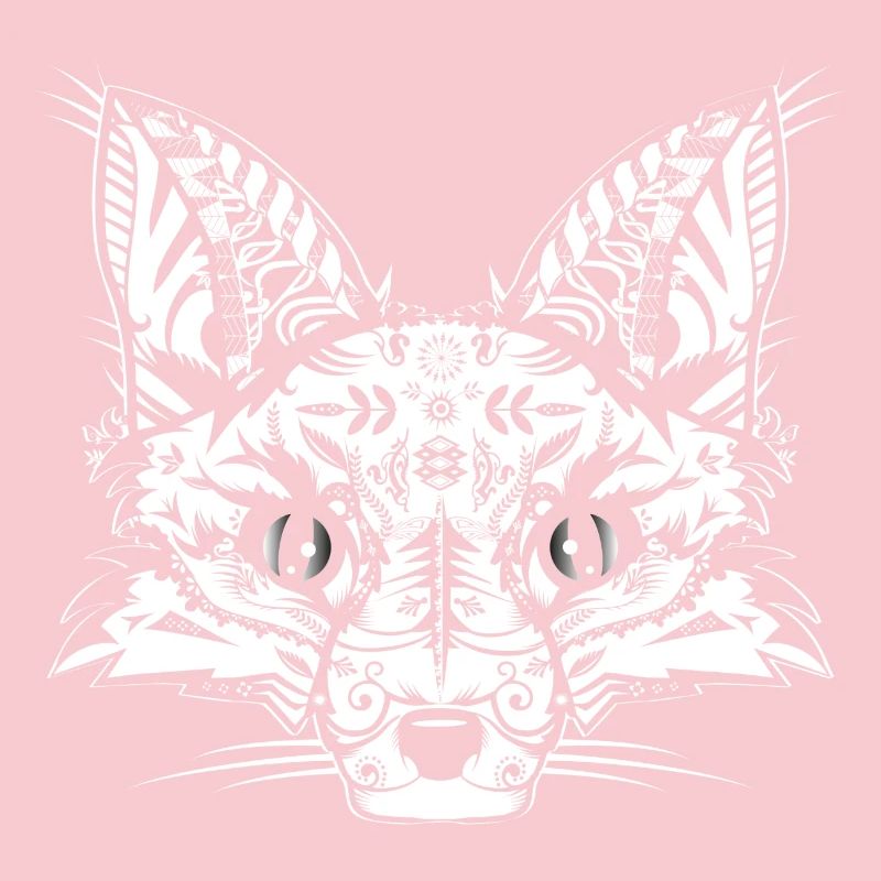 A fox head -White