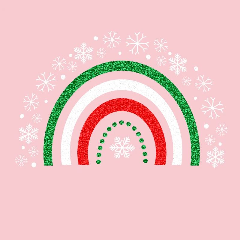 Christmas rainbow glitter to customize