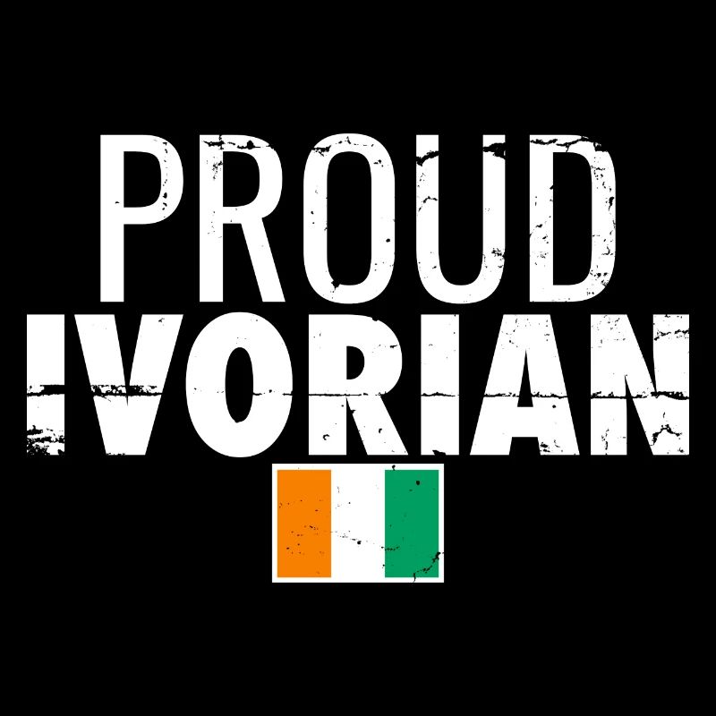 Proud Ivorian Vintage Côte d'Ivoire Flag