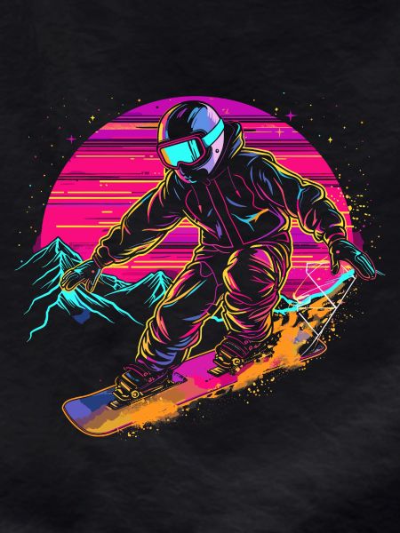 Snowboarder Vaporwave