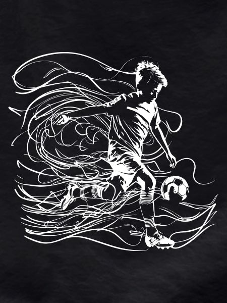 Soccer Boy Drawing