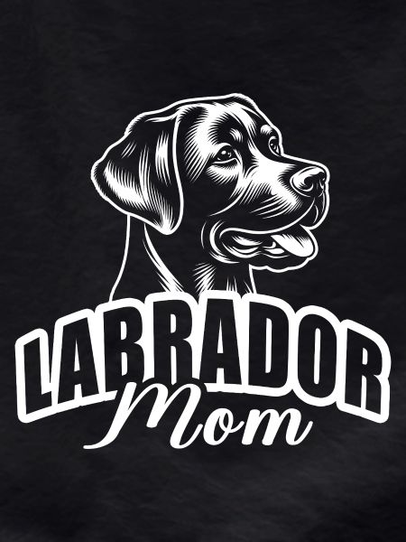 "Labrador Mom" mit Hundekopf