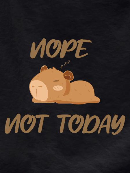 Nope not today capybara