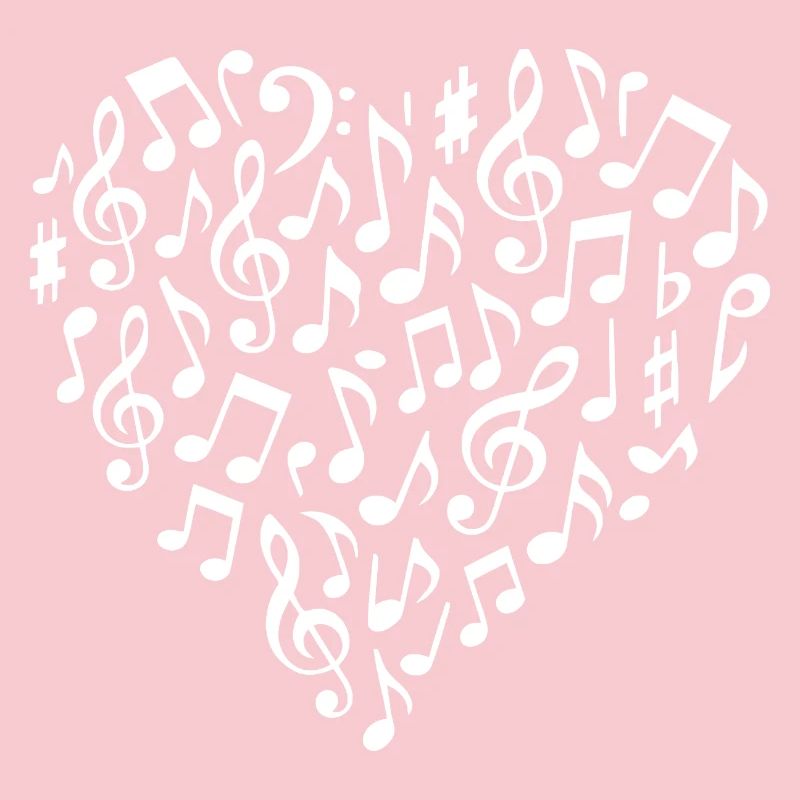 Musical Heart Pattern for Creative Souls