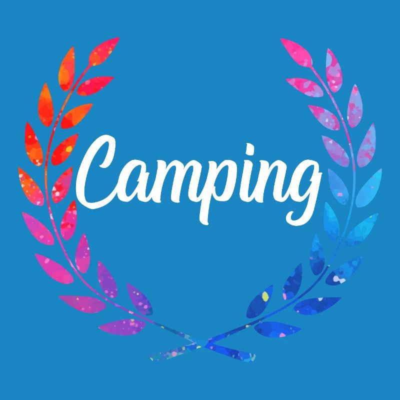 Camping Color Laurel Script