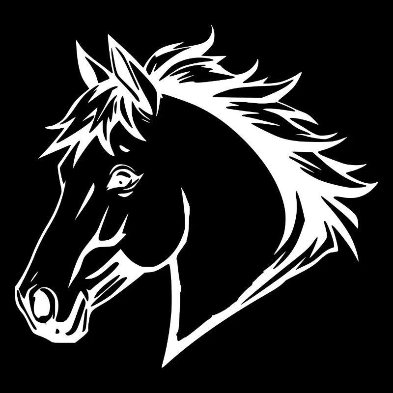 Cheval Blanc Cheval Blanc Tête de Cheval Cadeau