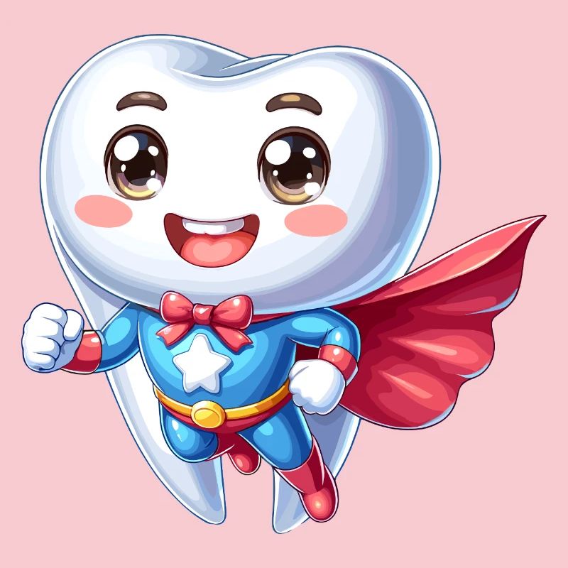 Dentist Superhero Tooth Teeth Hero Brushing Teeth
