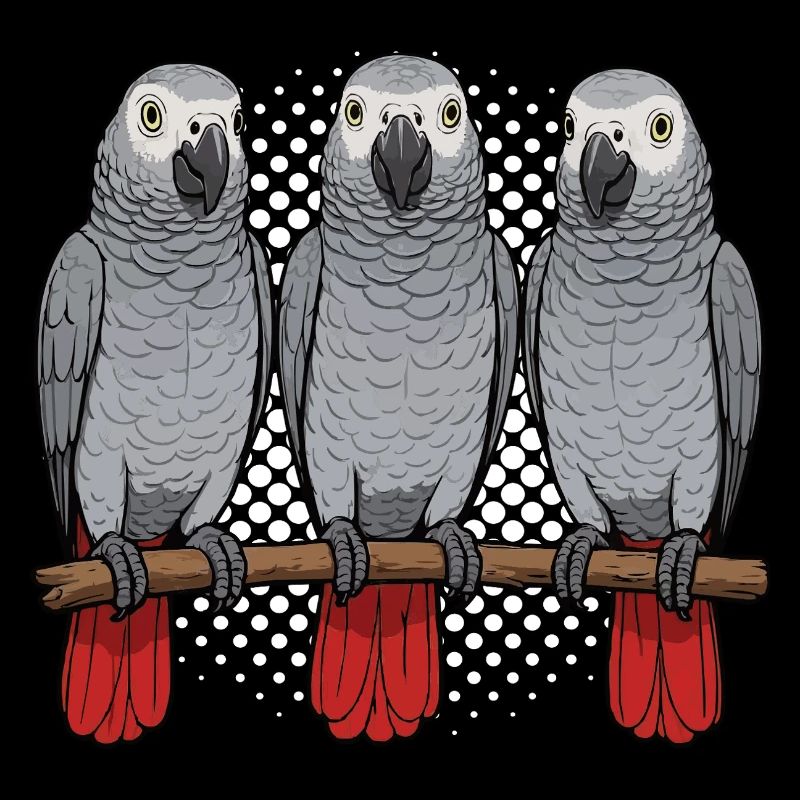 Perroquet gris d'Afrique propriétaire de perroquet gardien de perroquet