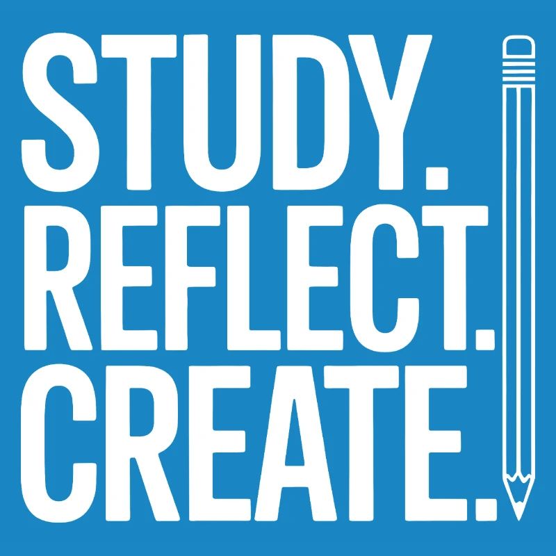Study Reflect Create Pencil Typography