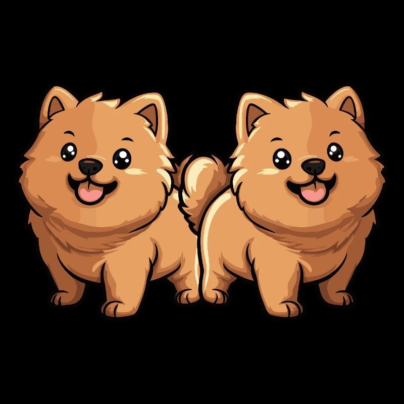 Chow Chow Hund Comic