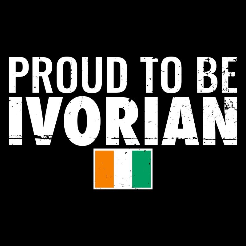 Proud To Be Ivorian Vintage Ivory Coast Flag