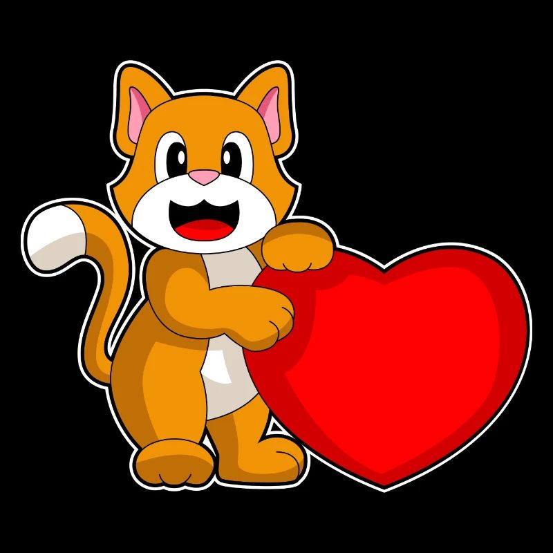Katze Herz