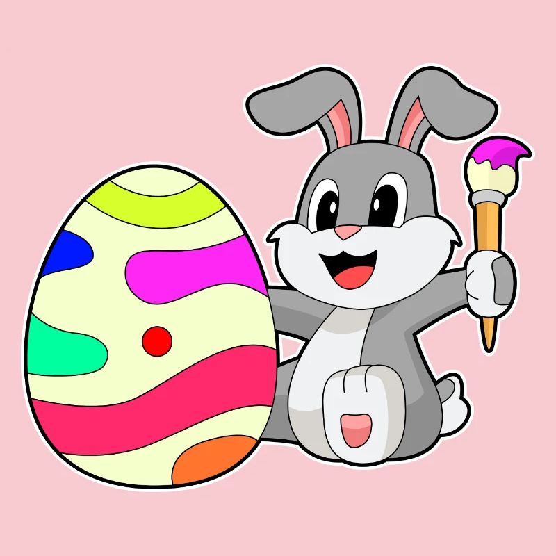 Bunny Easter Easter Egg Painting