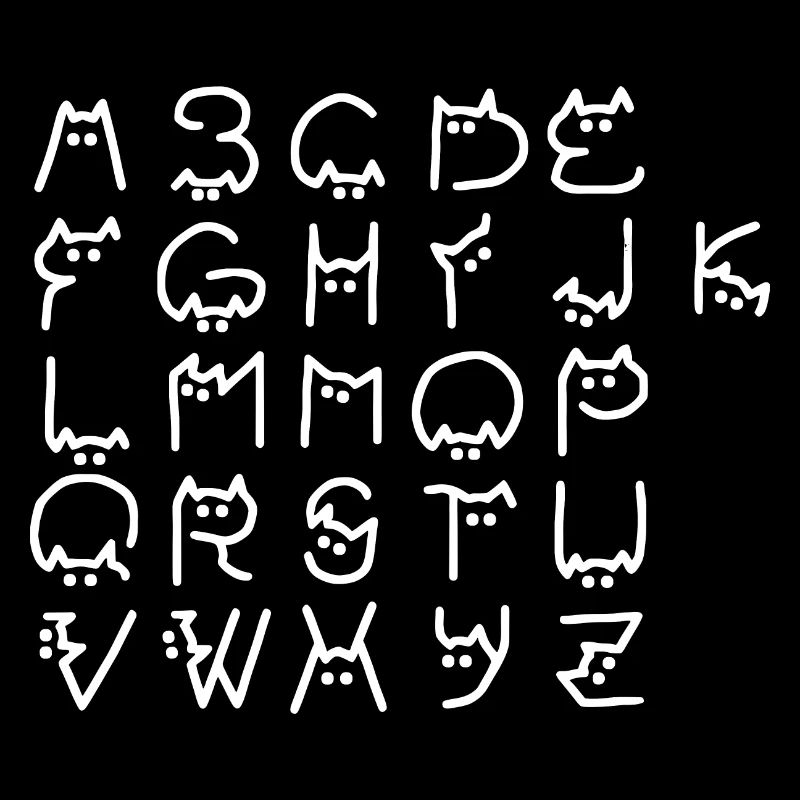 Chat Chats Chat Alphabet Chat Propriétaire Drôle