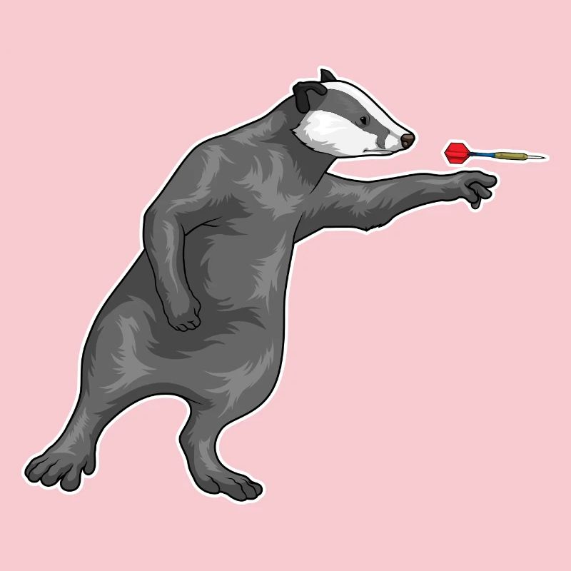 Honigdachs Dart Dartpfeil