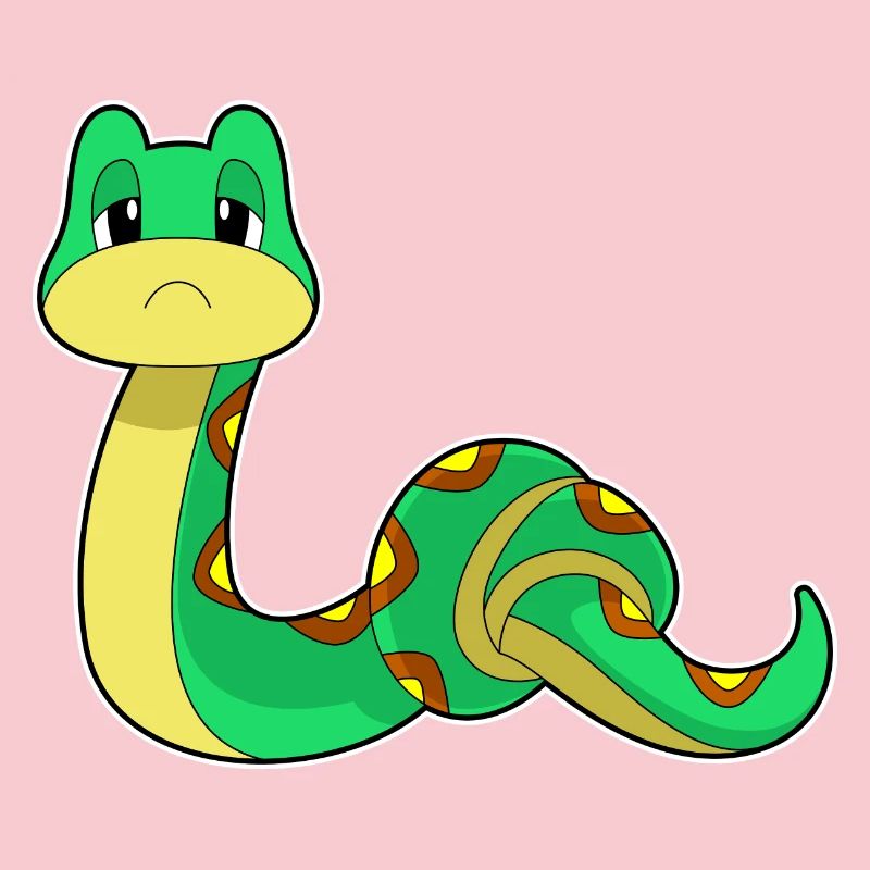 Serpent avec des nœuds