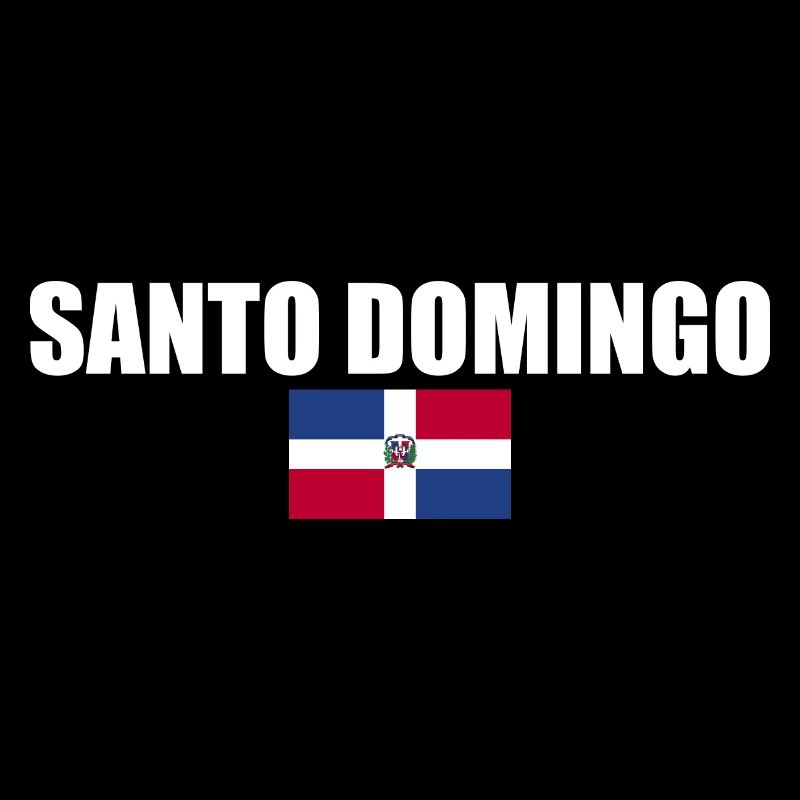 Drapeau dominicain de Santo Domingo Dom Rep