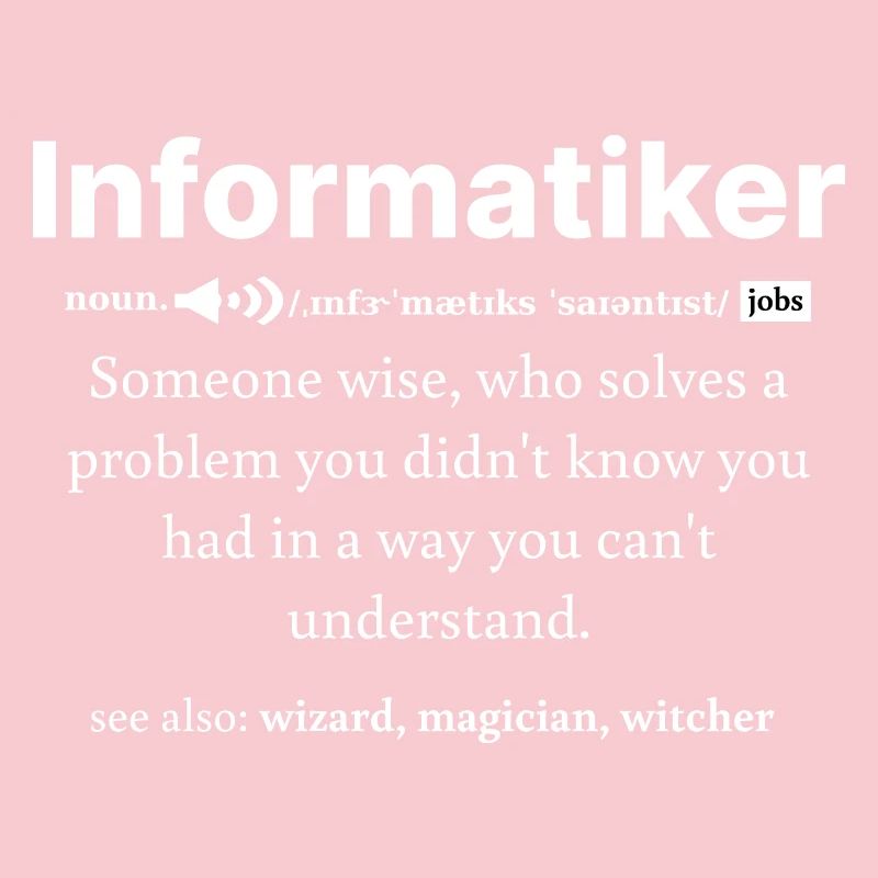 IT Informatik Informatiker Computerarbeit Geschenk