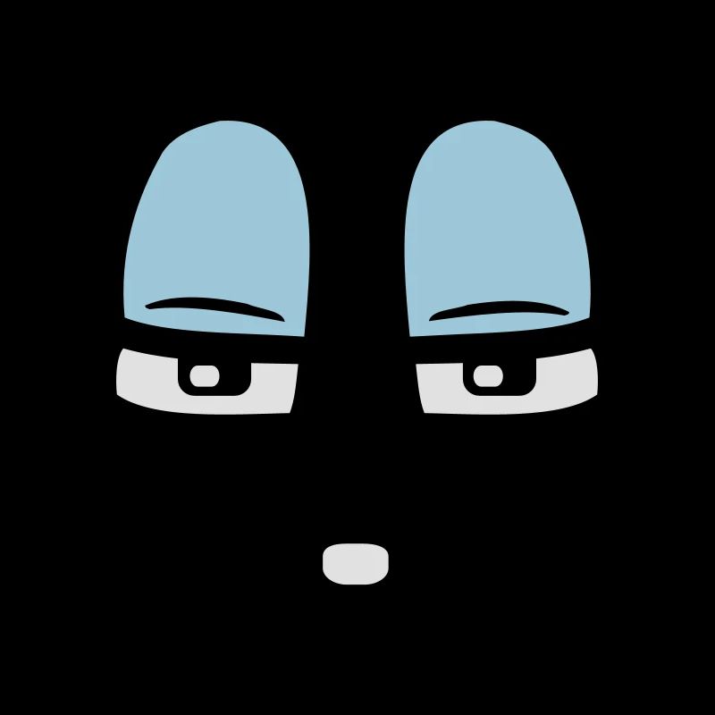 Skeptisches Comic Gesicht Verurteilender Blick