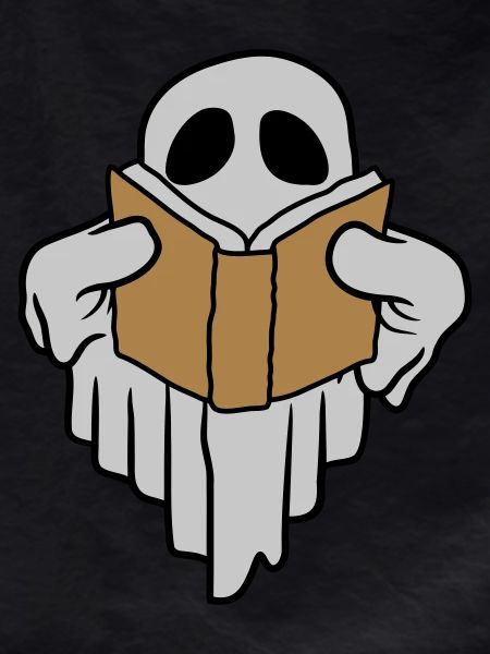 Book-reading funny ghost
