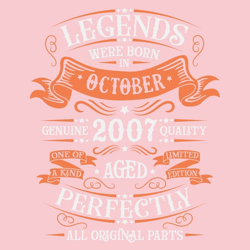 Legends Were Born In October 2007 Gift