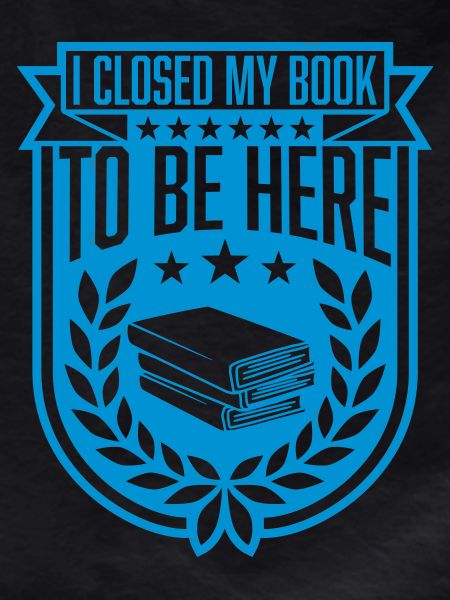 I closed my book