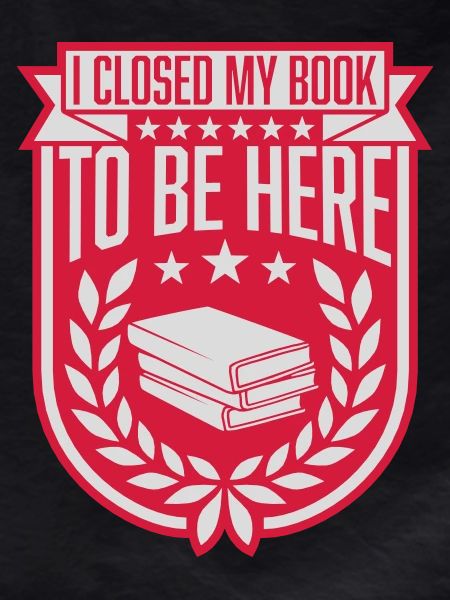 I closed my book