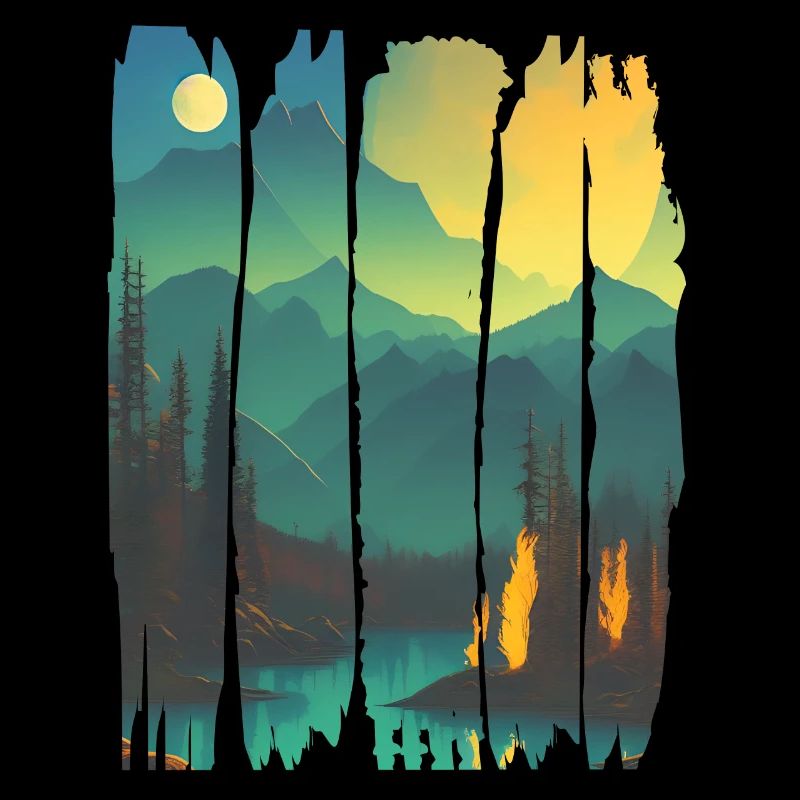 Landscape Campfire Forest