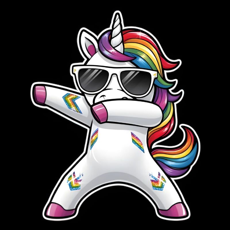 Dabbing Einhorn