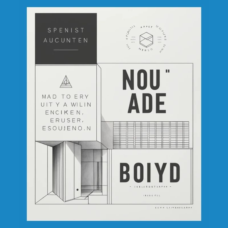 Affiche d’architecture moderne