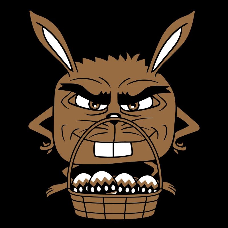 Easter Bunny Eggs Basket Evil Eye Smile
