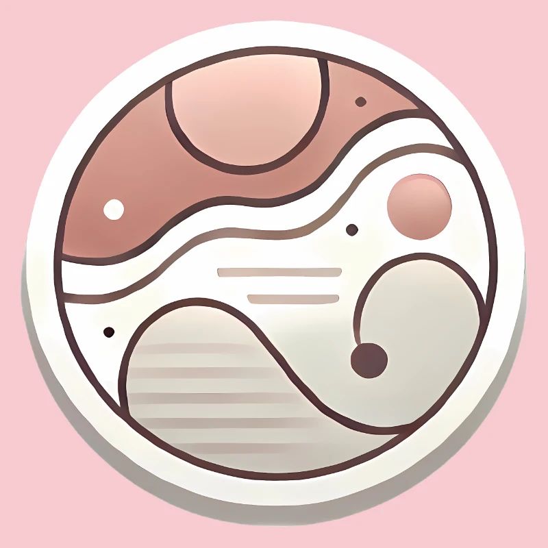 Minimal Abstract Badge Design